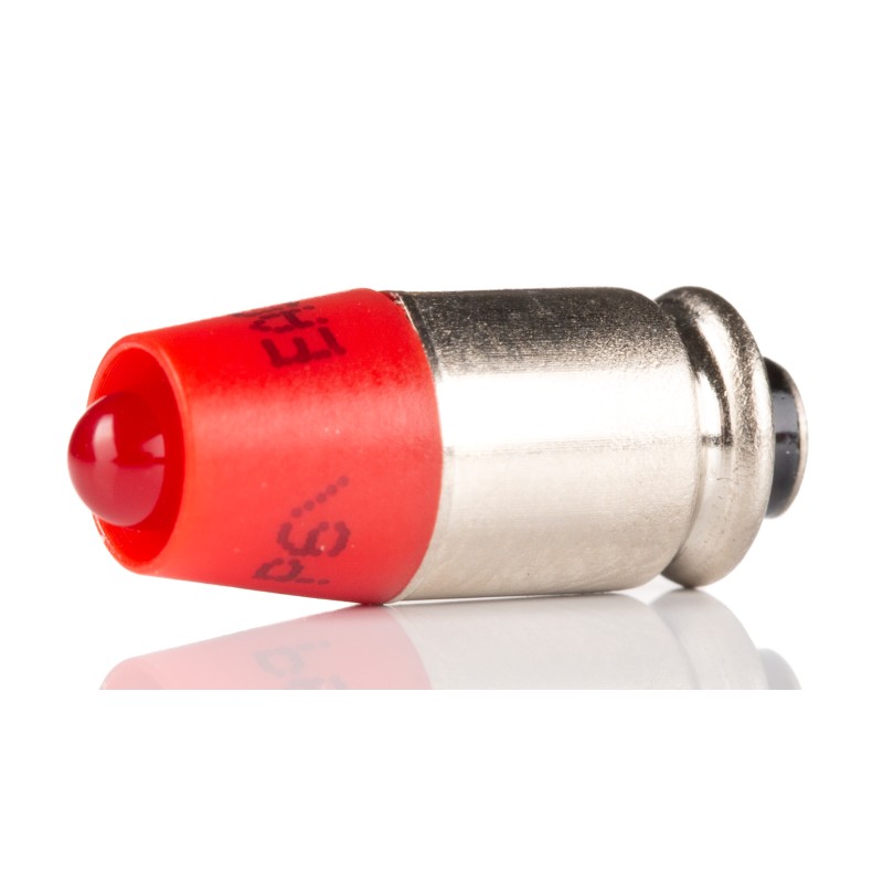 1 pcs - EAO Red LED Indicator Lamp, 24V ac/dc, T1 3/4 MG Base, 6.1mm Diameter, 330mcd