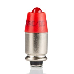 1 pcs - EAO Red LED Indicator Lamp, 24V ac/dc, T1 3/4 MG Base, 6.1mm Diameter, 330mcd