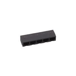 1 pcs : GSGX-N-5-88 - Modular Connectors / Ethernet Connectors 5 PORT R/A 8P8C GANG BLACK
