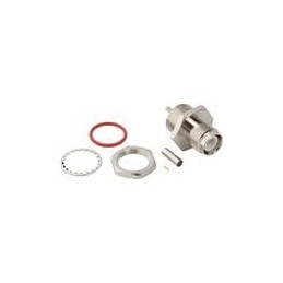 1 pcs : 031-7011 - RF Connectors / Coaxial Connectors RP-TNC Straight Crimp Jack RG-178 Front Bulkhead 50 Ohm IP67