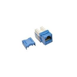 1 pcs : N238-001-BL - Modular Connectors / Ethernet Connectors CAT6/CAT5E BLUE 110 STYLE JACK
