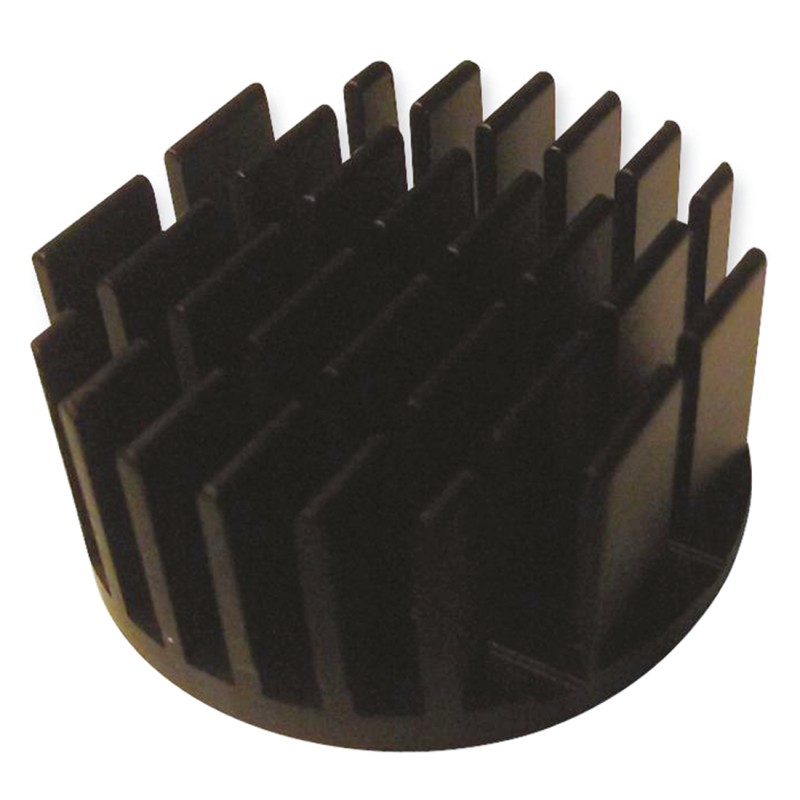 1 pcs - Heatsink, Universal Round Alu, 9.78K/W, 54 (Dia.) x 20mm, Adhesive Foil, Conductive Foil