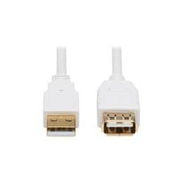 1 pcs : U024AB-003-WH - USB Cables / IEEE 1394 Cables 3FT ANTBCTL USB2.0 AEXTCBL M/F