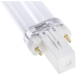 1 pcs - G23 Twin Tube Shape CFL Bulb, 11 W, 2700K, Warm White Colour Tone
