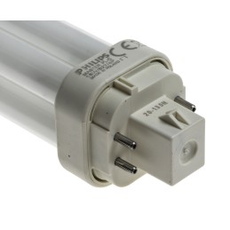 1 pcs - G24q-2 2D Shape CFL Bulb, 18 W, 2700K, Warm White Colour Tone