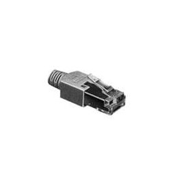 1 pcs : TM11AP1-88P(03) - Modular Connectors / Ethernet Connectors 8P M MODULAR PLG EMI STRAIGHT CABLE BLAC