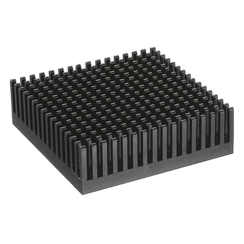 1 pcs - Heatsink, Universal Square Alu, 13.2K/W, 43.1 x 43.1 x 8mm, Adhesive Foil, Conductive Foil