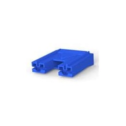 1 pcs : 176498-6 - Terminals 187 POSITVE LOCK REC 2P BLUE