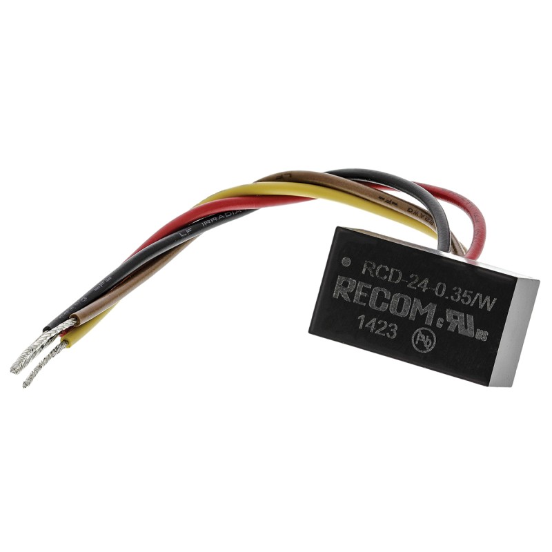 1 pcs - Recom LED Driver, 2 - 35V dc Output, 12.25W Output, 350mA Output, Constant Current Dimmable