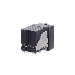 1 pcs : 1934218-1 - High Speed/Modular Connectors REC 5P08C R/A TINMAN