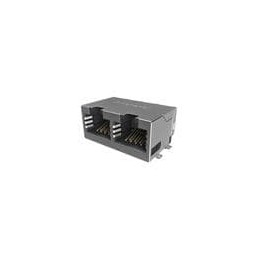 1 pcs : RJE3B2886402N - Modular Connectors / Ethernet Connectors Modular Jack - 2P 8P8C, RA, CAT6, SMT, Single Port, Shield With