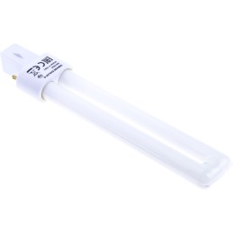 1 pcs - G23 DULUX Quad Tube Shape CFL Bulb, 9 W, 3000K, Warm White Colour Tone