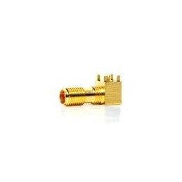 1 pcs : 901-10235 - RF Connectors / Coaxial Connectors SMA RA PCB-JCK STD T/H