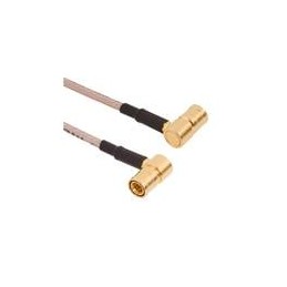 1 pcs : 145104-05-06.00 - RF Cable Assemblies SMB R/A Plug to SMB R/A Plug RG-179 6in