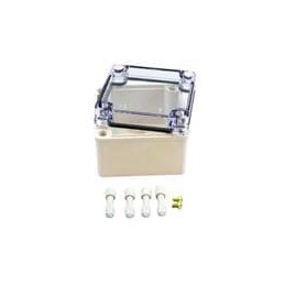 1 pcs : PTS-25304-C - Enclosures for Industrial Automation PC+10% Fiberglass Box with Clear Cover (3.9 X 3.9 X 3 In)