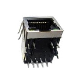 1 pcs : ARJC02-111008B - Modular Connectors / Ethernet Connectors RJ45 MAGJACK 1 PORT 100 BASE