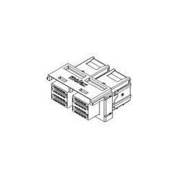 1 pcs : 76867-1012 - High Speed/Modular Connectors iPassPlus HD IntRec Assy 1x2 0.76AuSn12G