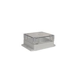 1 pcs : PN-1336-ACMB - Enclosures for Industrial Automation IP68 NEMA 6P Box with Clear Cover and Mounting Brackets (4.7 X 4.7 X