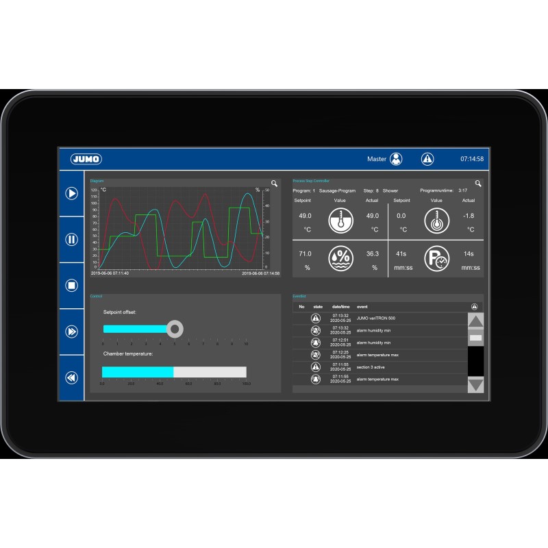 1 pcs - Jumo variTRON eX721 Series HMI Panel - 21.5 in, TFT Display, 1920 x 1080 Pixels