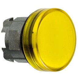 1 pcs - Schneider Electric Yellow Pilot Light, 22mm Cutout Harmony XB4 Series