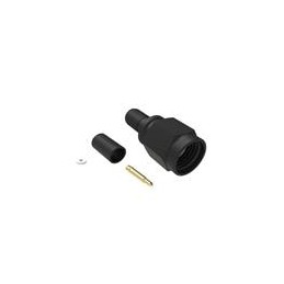 1 pcs : 132443-BC - RF Connectors / Coaxial Connectors SMA ST CBL-PLG F/H CRM BLACK