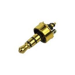 1 pcs : SP-3561G - Phone Connectors audio plug 3.5mm 6 conductor Gold PLT