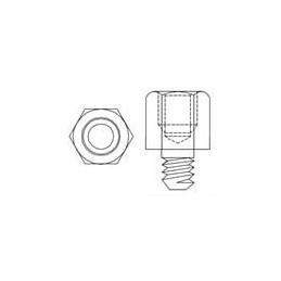 1 pcs : JSX-1035 - D-Sub Tools & Hardware 4-40 JACK SCREW 3.5mm THREAD