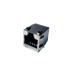1 pcs : RJE1A1885441 - Modular Connectors / Ethernet Connectors 8P8C, RA, CAT5e, Shi EMI Tabs, With LEDs