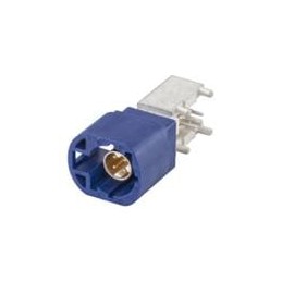 1 pcs : D4S20L-40MA5-C - RF Connectors / Coaxial Connectors Right Angle Plug PCB w/Housing T&R Blue
