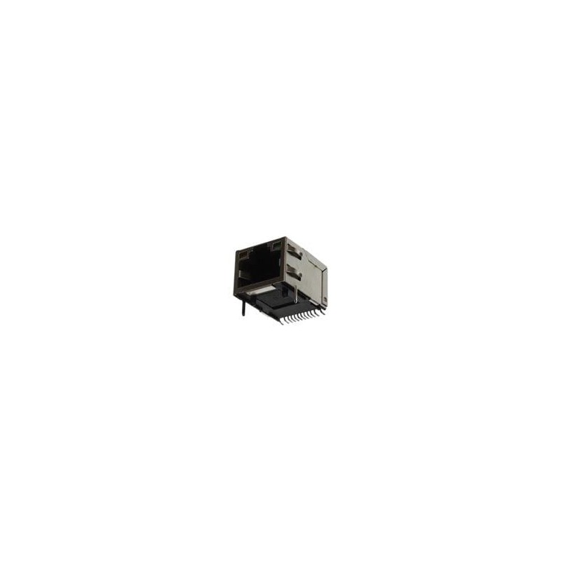 1 pcs : ARJE-0034 - Modular Connectors / Ethernet Connectors CONN MAGJACK 1PORT 100 BASE-T