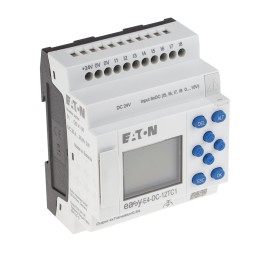 1 pcs - Eaton EasyE4 Series Logic Module, 24 V dc Supply, Transistor Output, 4 (Analogue), 8 (Digital)-Input, Analogue, Digital