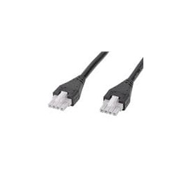 1 pcs : 215330-0420 - Rectangular Cable Assemblies MFJr-MFJr OTS Cable SR 2m 4 Ckts Blk