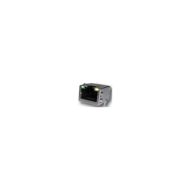 1 pcs : RJE48-188-14A1 - Modular Connectors / Ethernet Connectors 1 PORT 8P R/A LOW PRFL CAT5e