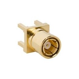 1 pcs : 142134-11 - RF Connectors / Coaxial Connectors RF Connector SMB PCB Through Hole Straight Plug 50 Ohm Surface Mount Cent