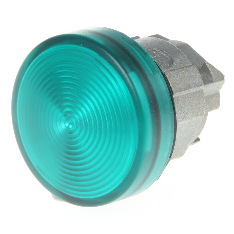 1 pcs - Schneider Electric Green Pilot Light Head, 22mm Cutout Harmony XB4 Series