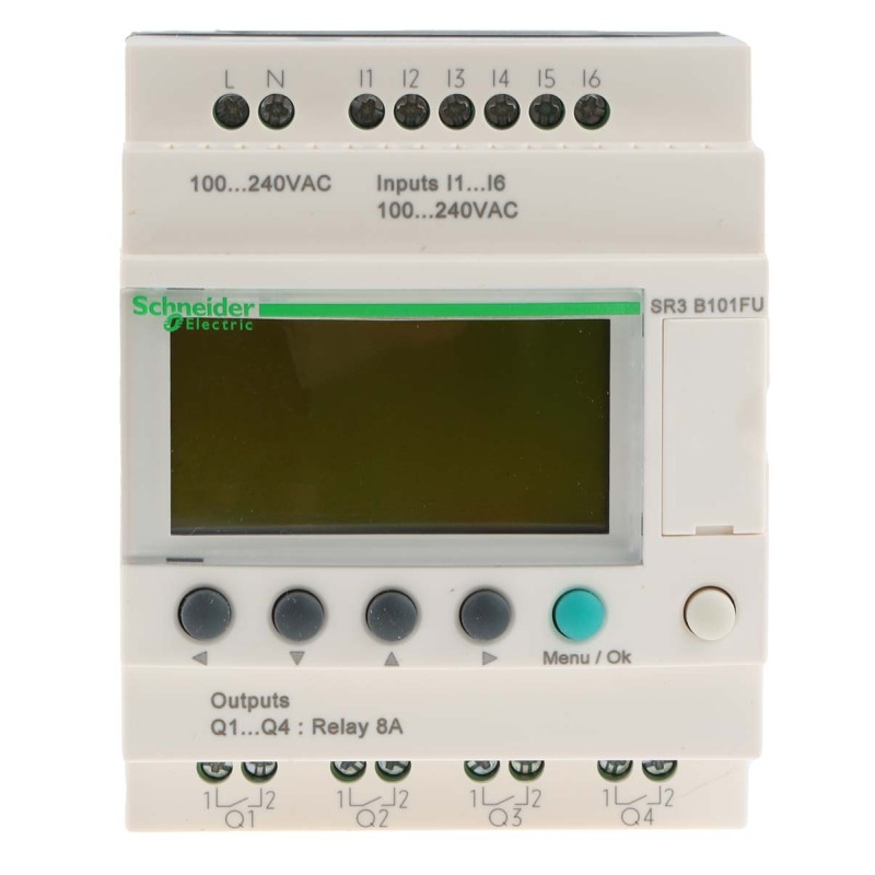 1 pcs - Schneider Electric Zelio Logic Smart Series Logic Module, 100 - 240 V ac Supply, Relay Output, 6-Input, Discrete