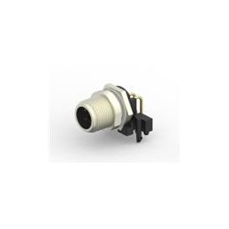 1 pcs : T4144035041-000 - Circular Metric Connectors M12 R/A M PNL REAR A CODE 4P PCBSTD SHLD