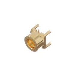 1 pcs : SMP-MSLD-PCT-19 - RF Connectors / Coaxial Connectors STRAIGHT PCB PLUG TH LIMITED DETENT