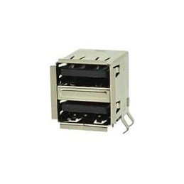 1 pcs : UJ2-ADH-W1-TH - USB Connectors USB 2.0 type A jack 8 pin Horiz White TH