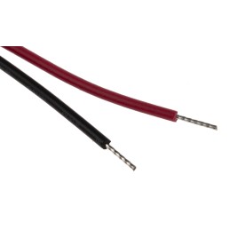 1 pcs - RS PRO Red Panel Mount Indicator, 24V dc, 12mm Mounting Hole Size, Lead Wires Termination