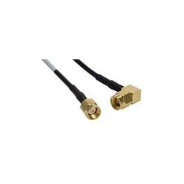 1 pcs : CO-174SMARSMA-000.6 - RF Cable Assemblies RG174/U SMA M/RA