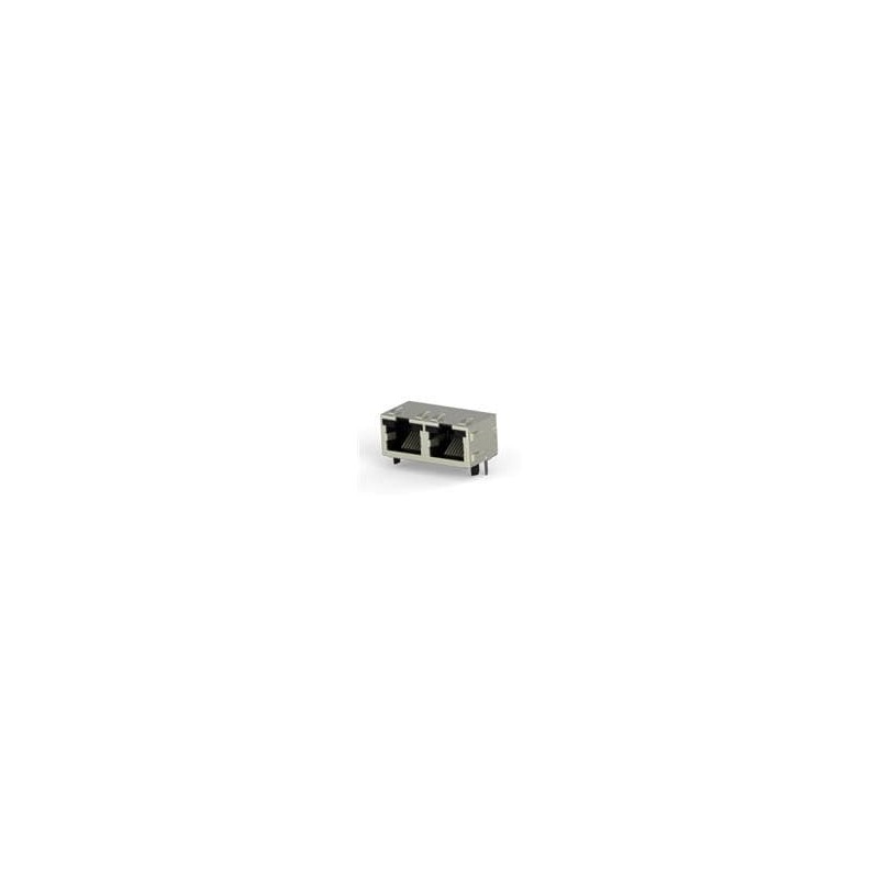 1 pcs : 6116522-1 - Modular Connectors / Ethernet Connectors 1X2 PNL GRD SHLD