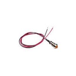 1 pcs : MPC5ADW6.0 - LED Panel Mount Indicators 5mm Panel Mnt Amber Diff. Lens 6in. Wire