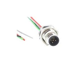 1 pcs : MPM12A05I12CR02 - Sensor Cables / Actuator Cables M12 5P ML BRSS/NKL REAR M16 12 PIGTAIL