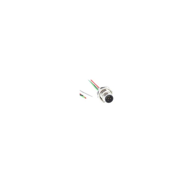 1 pcs : MPM12A05I12CR02 - Sensor Cables / Actuator Cables M12 5P ML BRSS/NKL REAR M16 12 PIGTAIL