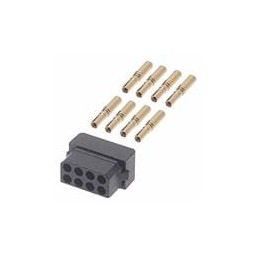 1 pcs : M80-8880805 - Power to the Board 4+4 POS DIL FEMALE 24-28 AWG