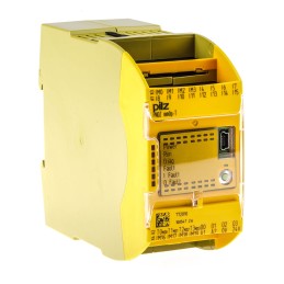 1 pcs - Pilz PNOZ mm0p-T Safety Controller, 20 Safety Inputs, 4 Safety Outputs, 24 V dc