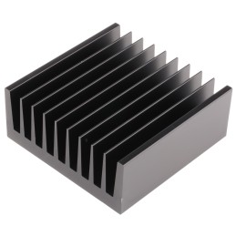 1 pcs - Heatsink, Universal Square Alu, 1K/W, 100 x 100 x 40mm