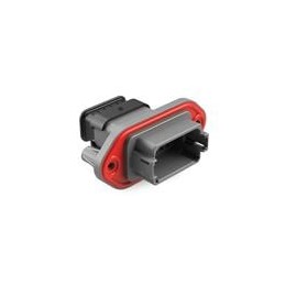 1 pcs : AT04-12PA-PM16 - Automotive Connectors 12 Position Receptacle, Pin, Panel Mount, Key A, Self-Threading, Reduced Diameter