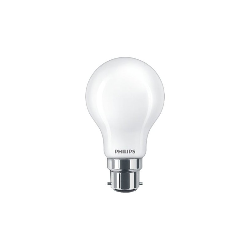 1 pcs - Philips Classic B22 LED GLS Bulb 3.4 W(40W), 2700K, Warm White, A60 shape